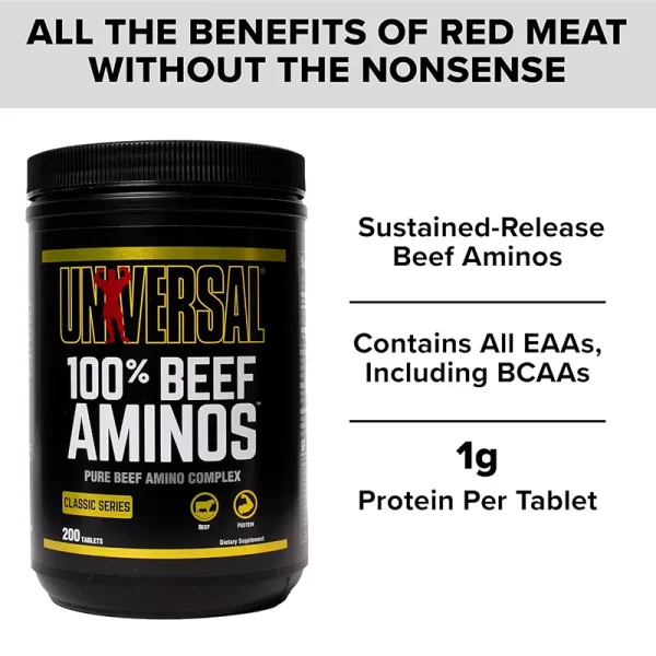 تصویر مکمل آمینو اسید گوشت یئنیورسال Universal Beef Amino